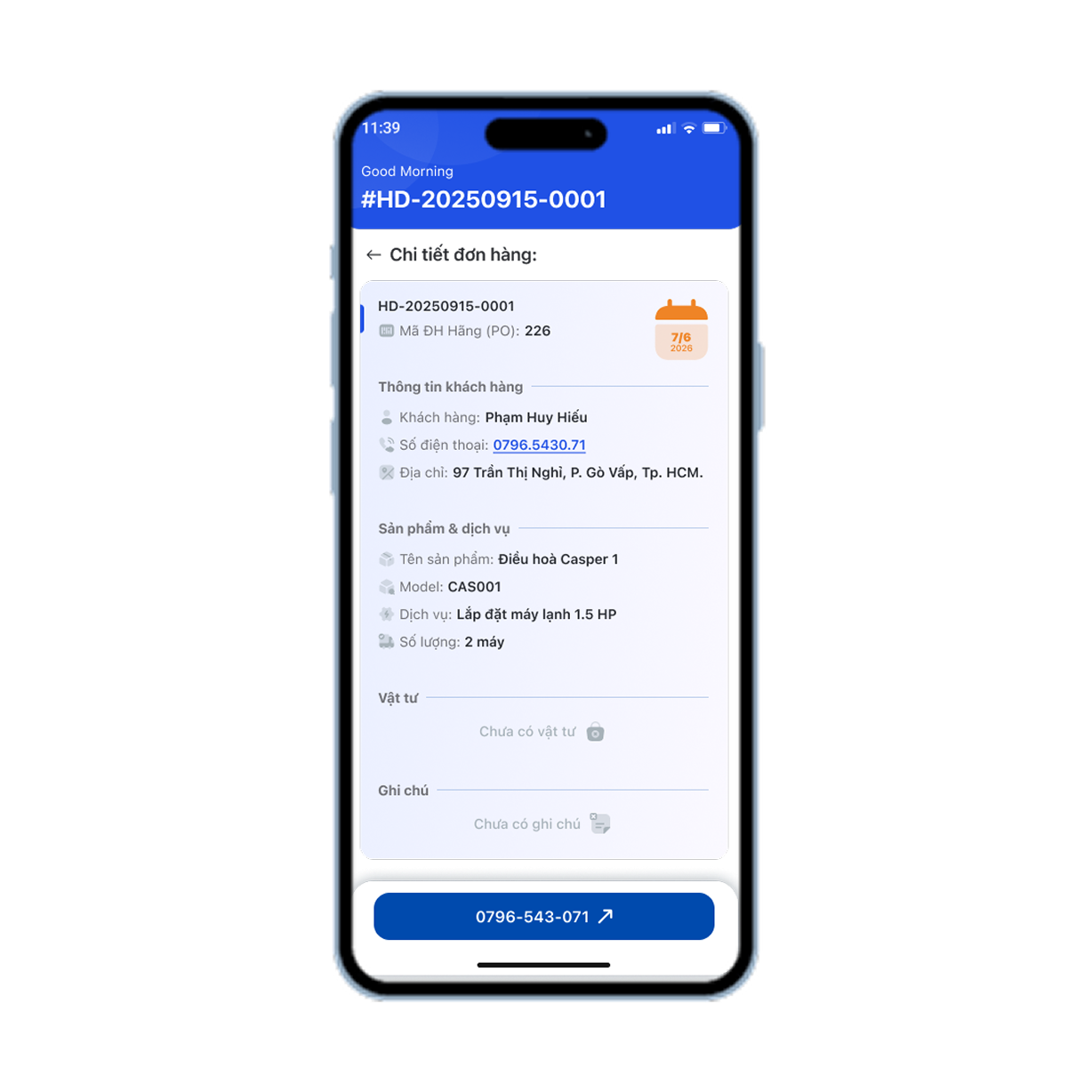 Phone app BBSV